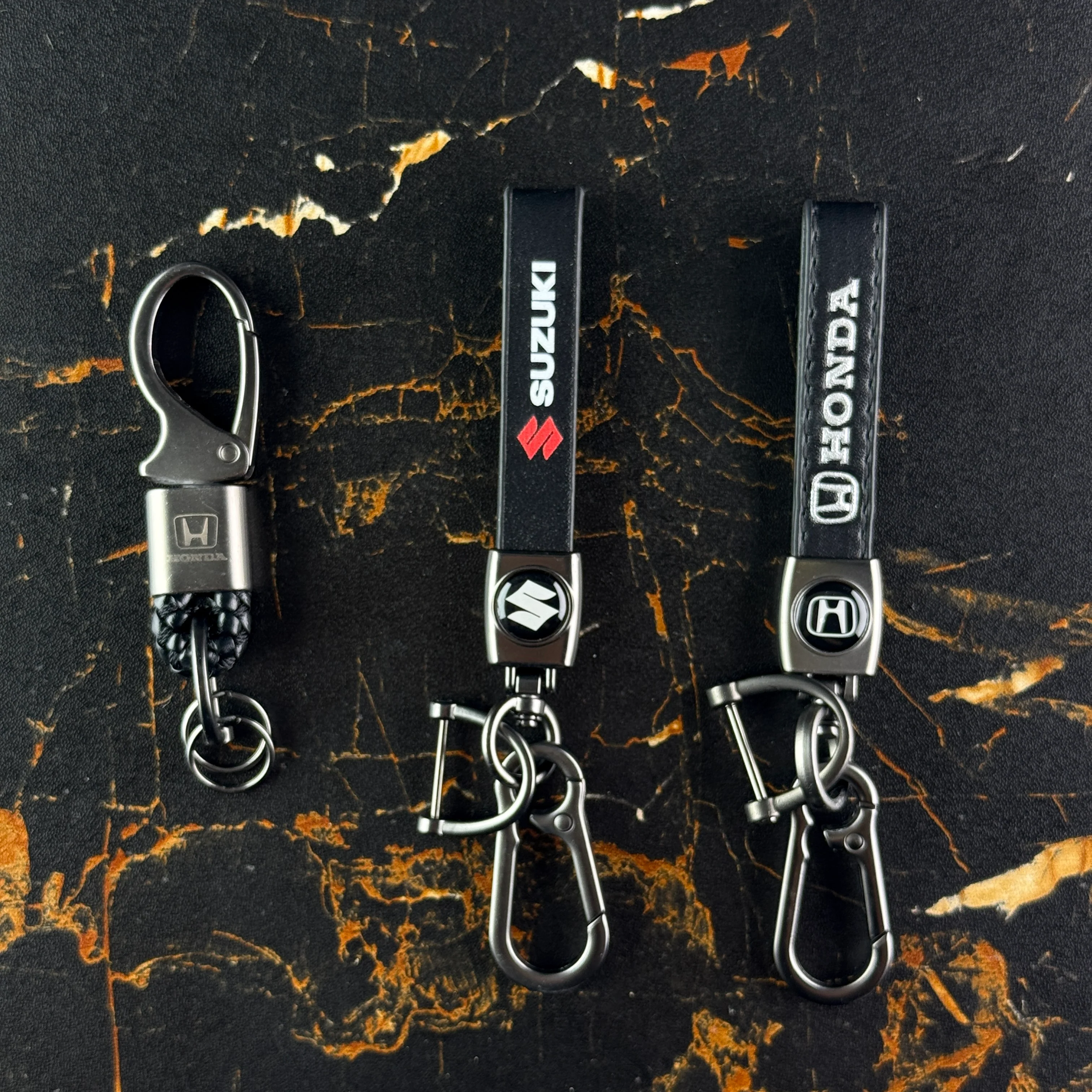 Branded Leather Keychains